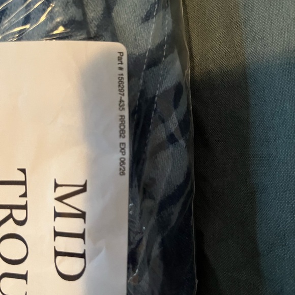 Big Bud Press Blue Zebra trousers size L NWOT - Picture 4 of 7